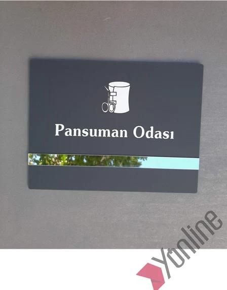 Soft Seri Pansuman Odası Kapı İsimliği